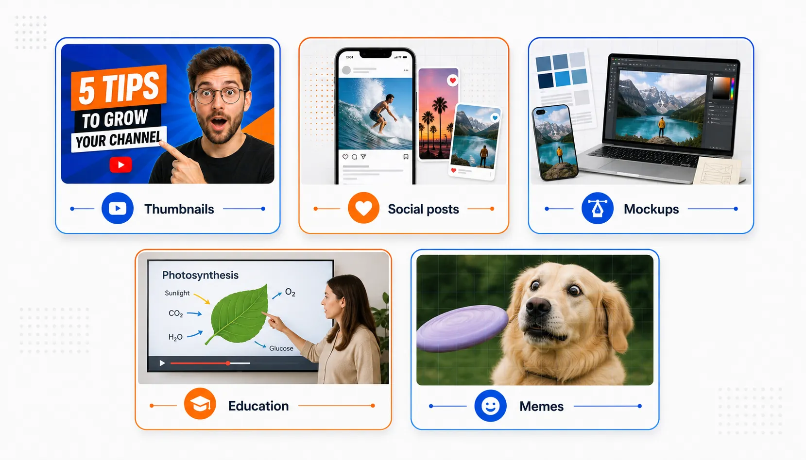 Use cases for extracted video frames including thumbnails, social posts, mockups, education, and memes