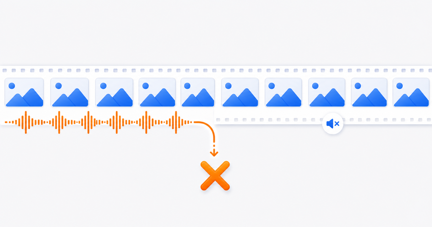 Remove Audio from Video preview